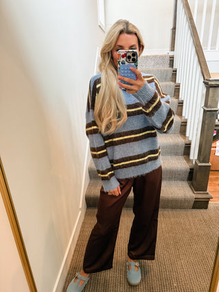 Wrenlee Stripe Pullover Sweater