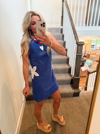 Jolie Embellished Starfish Mini Dress
