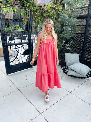 Riyah Gingham Midi Dress