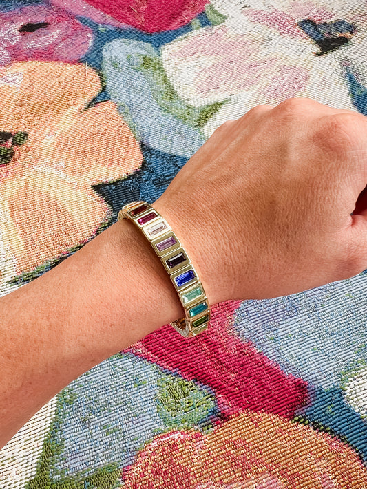 Penelope Bracelet - Gold Rainbow