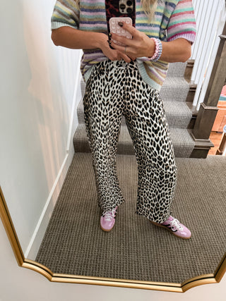 Grayce Leopard Barrel Pants