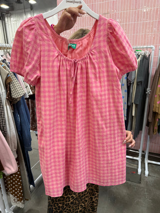 Greer Gingham Mini Dress *PREORDER*