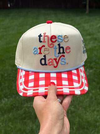These are the Days Gingham Trucker Hat