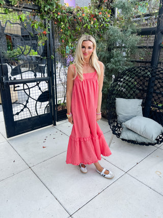 Riyah Gingham Midi Dress