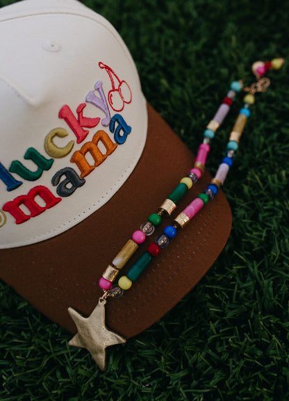 Chunky Bead Star Charm Necklace