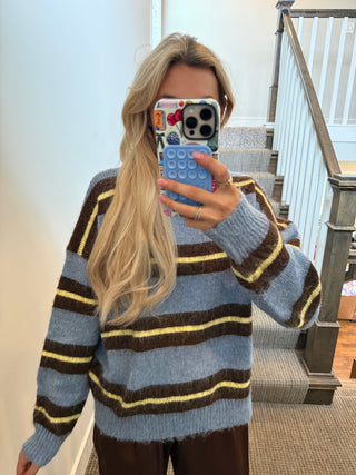 Wrenlee Stripe Pullover Sweater
