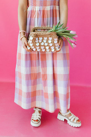 Willow Multi Colored Plaid Midi Dress
