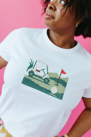 Phillis Golf Embroidered Tee