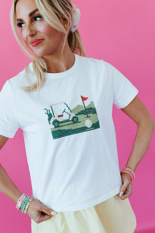 Phillis Golf Embroidered Tee