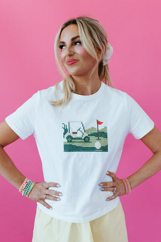 Phillis Golf Embroidered Tee
