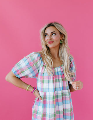 Tate Plaid Midi Dress