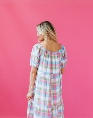 Tate Plaid Midi Dress