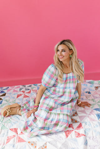 Tate Plaid Midi Dress