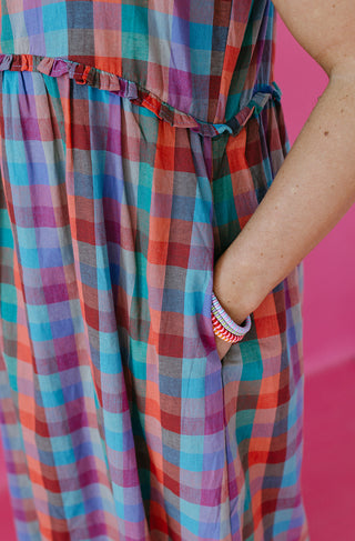River Plaid Maxi Dress