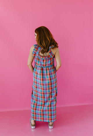 River Plaid Maxi Dress