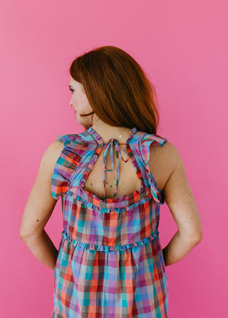 River Plaid Maxi Dress