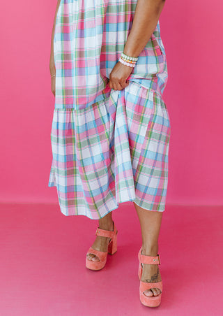 Tate Plaid Midi Dress