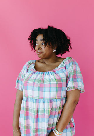 Tate Plaid Midi Dress