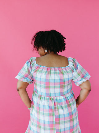 Tate Plaid Midi Dress