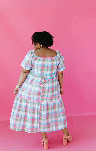 Tate Plaid Midi Dress