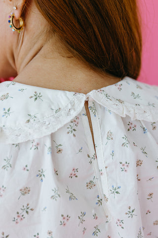 Meadow Embroidered Collar Top