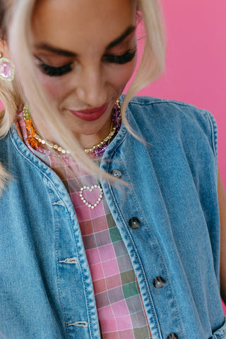 Vanessa Button Up Denim Vest