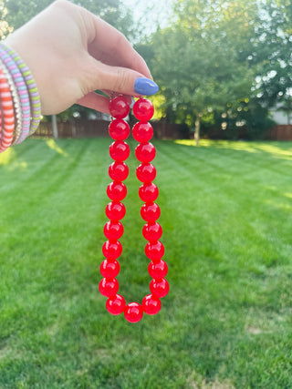 Chunky Beaded Necklace - Gold