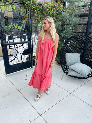 Riyah Gingham Midi Dress