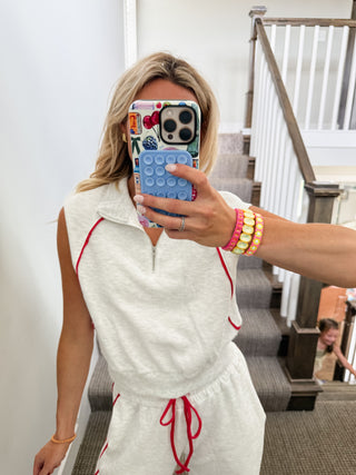Zelda Cropped Terry Vest Top