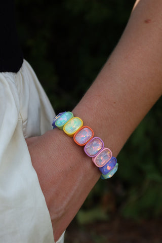 Candy Rainbow Gemstone Bracelet
