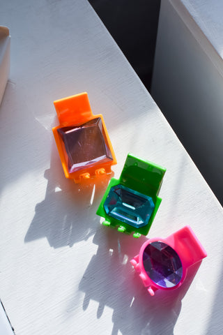 Gemstone Claw Clip - Pink Purple RESTOCK