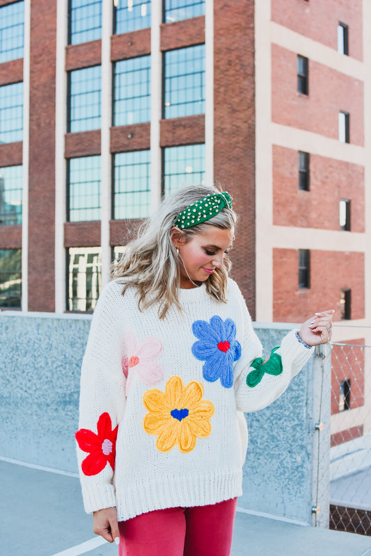 Shay Floral Sweater