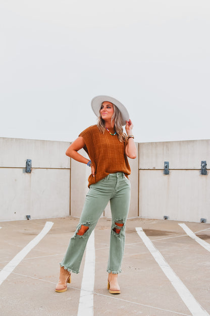 Faye Sweater in Deep Brown