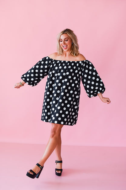 Marilyn Polka Dot Mini Dress