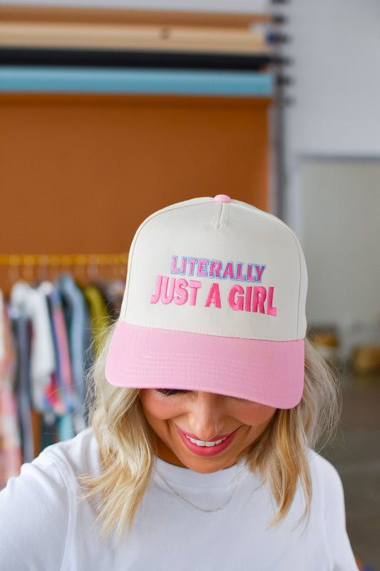 Literally Just a Girl Trucker Hat