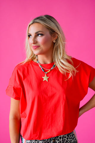 Baylor Bubble Top in Cherry