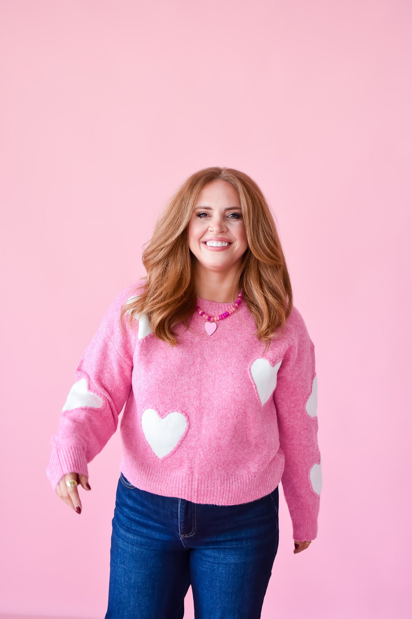 Tia Heart Sweater