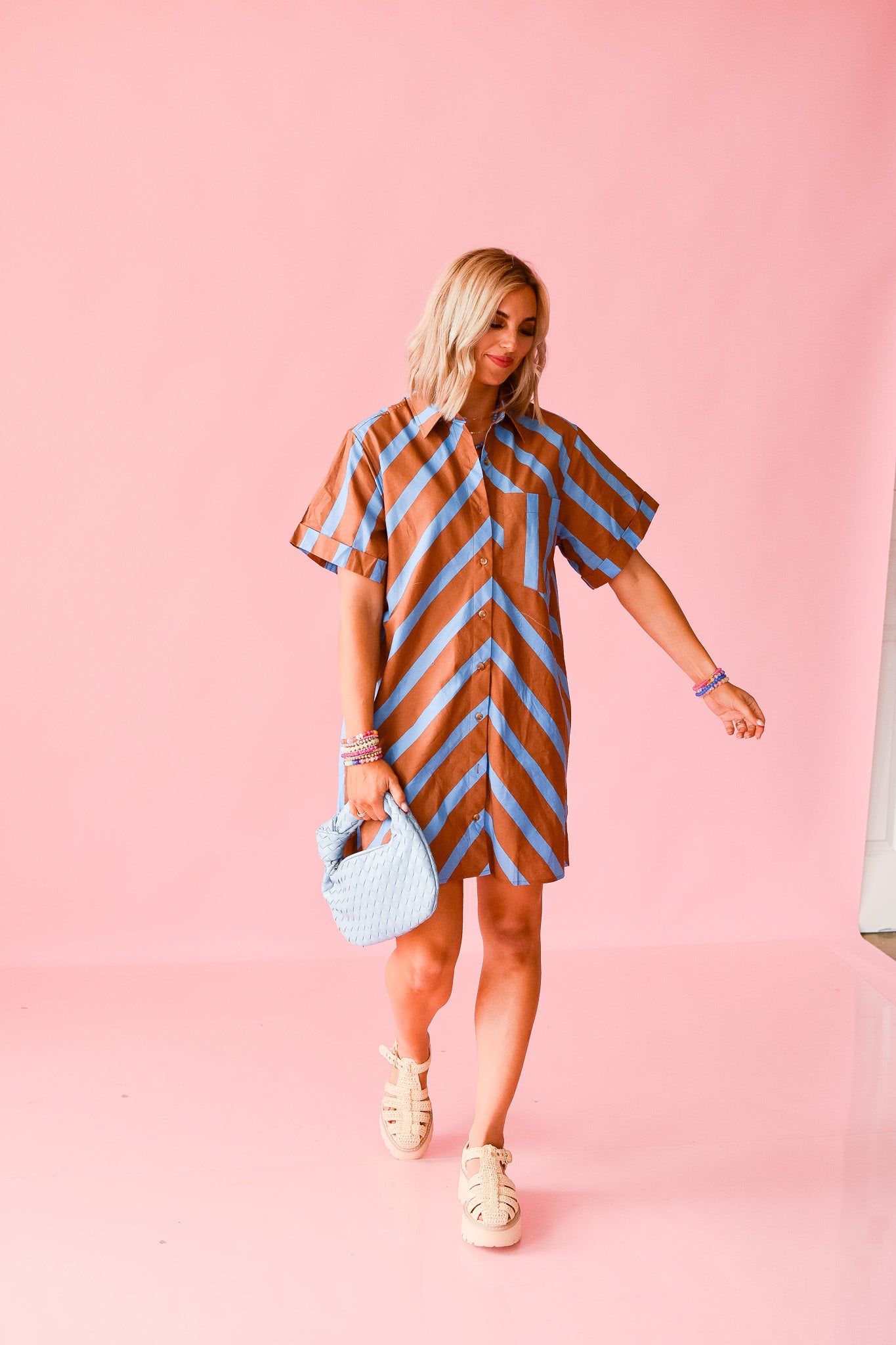 Kingsley Button Up Mini Dress