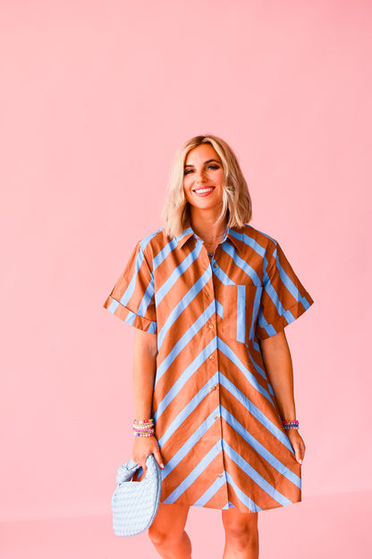 Kingsley Button Up Mini Dress