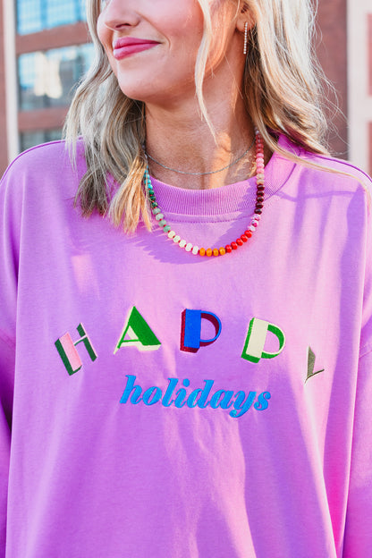 Happy Holidays Crew Neck
