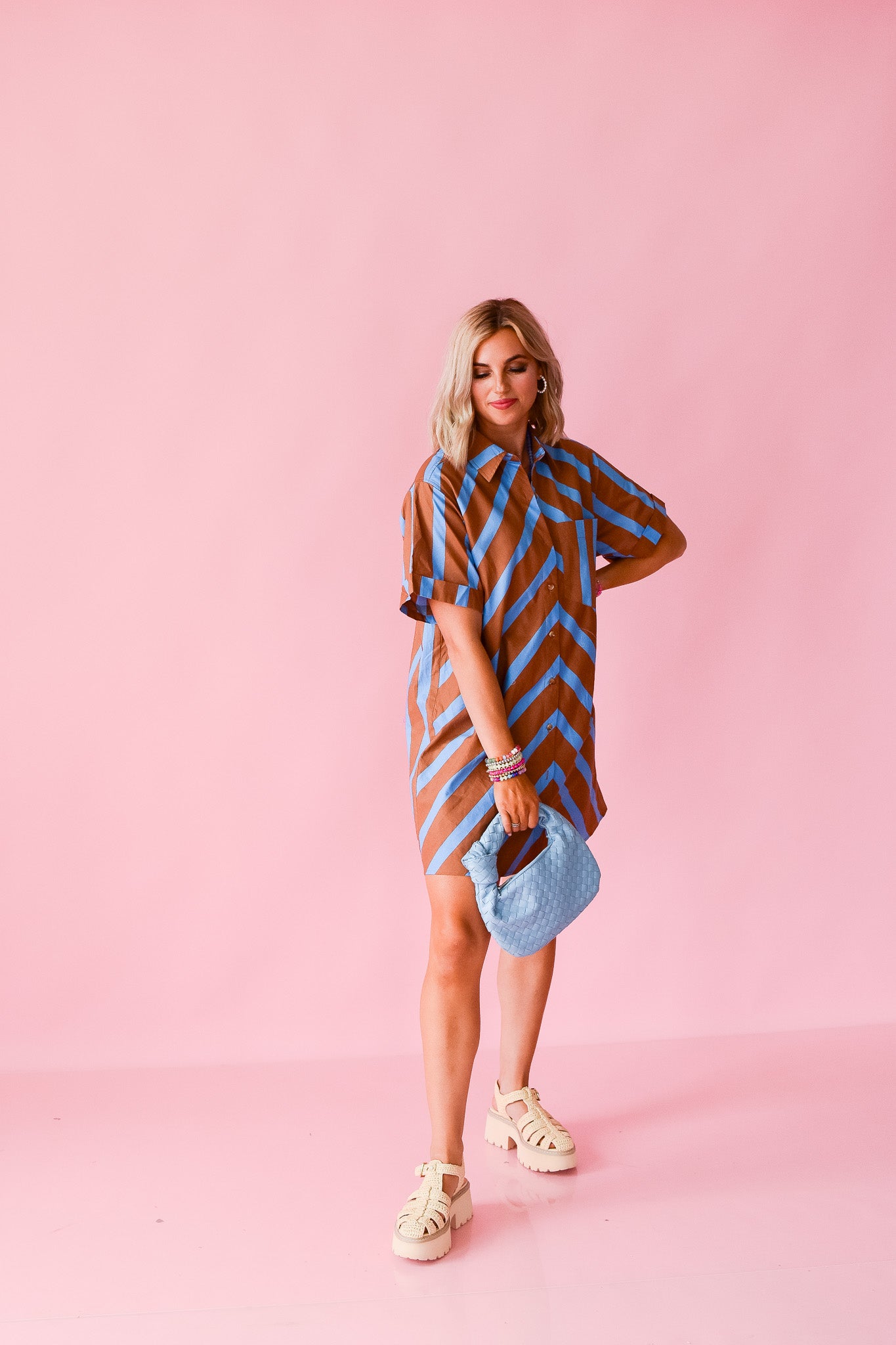 Kingsley Button Up Mini Dress