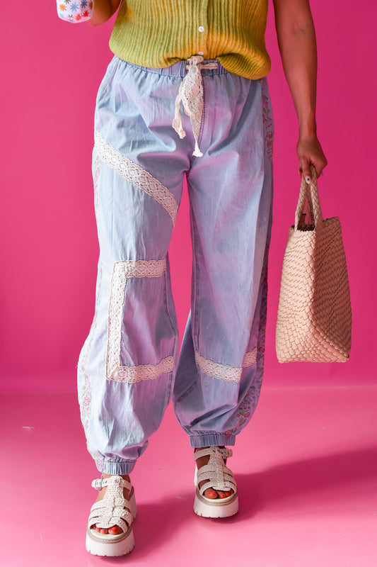 Annie Embroidered Boho Denim Pants
