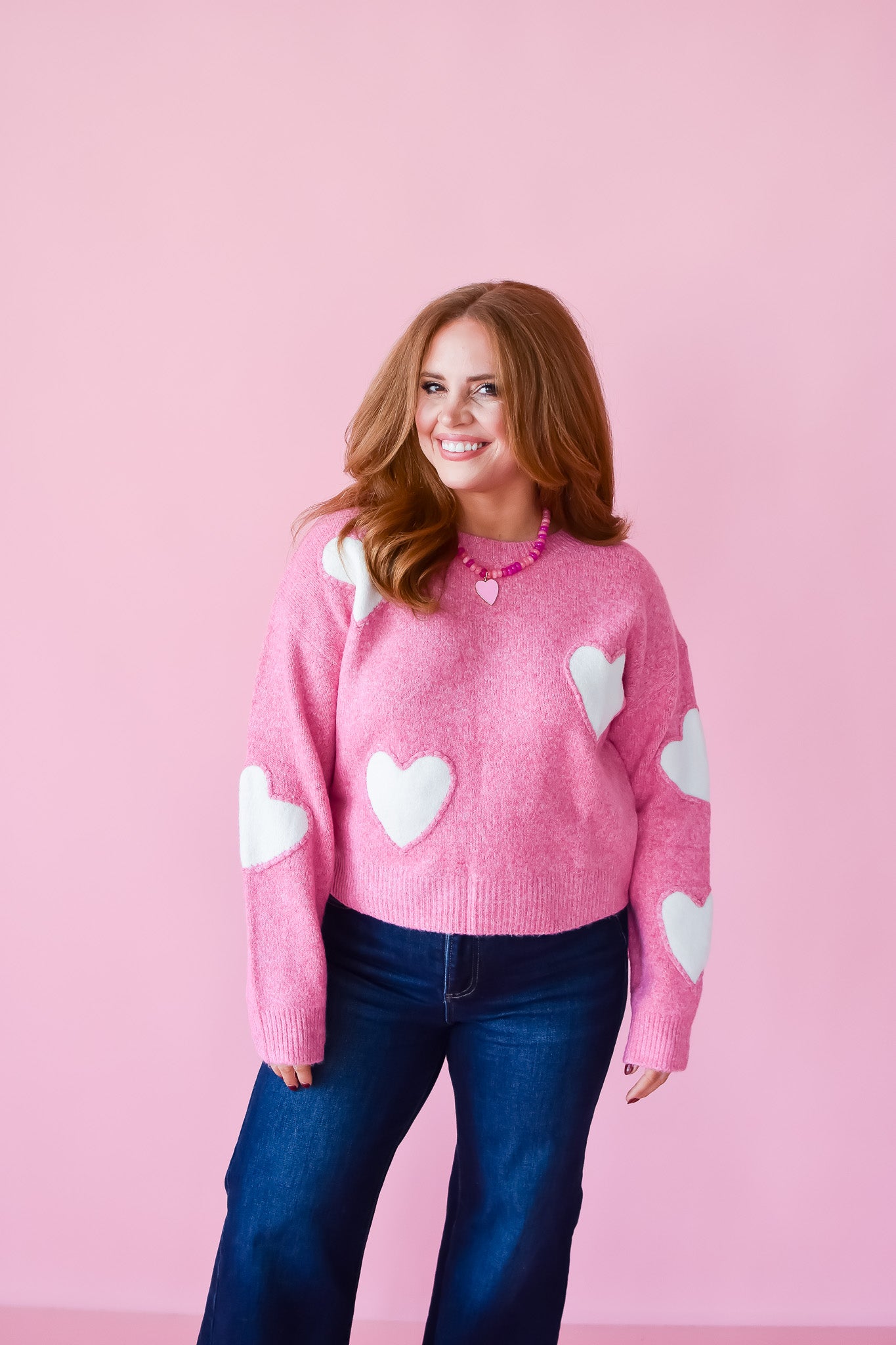 Tia Heart Sweater