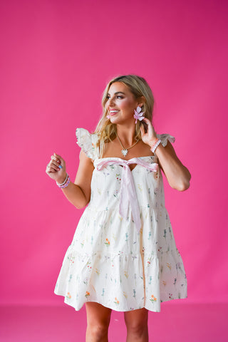 Rose Floral Mini Dress