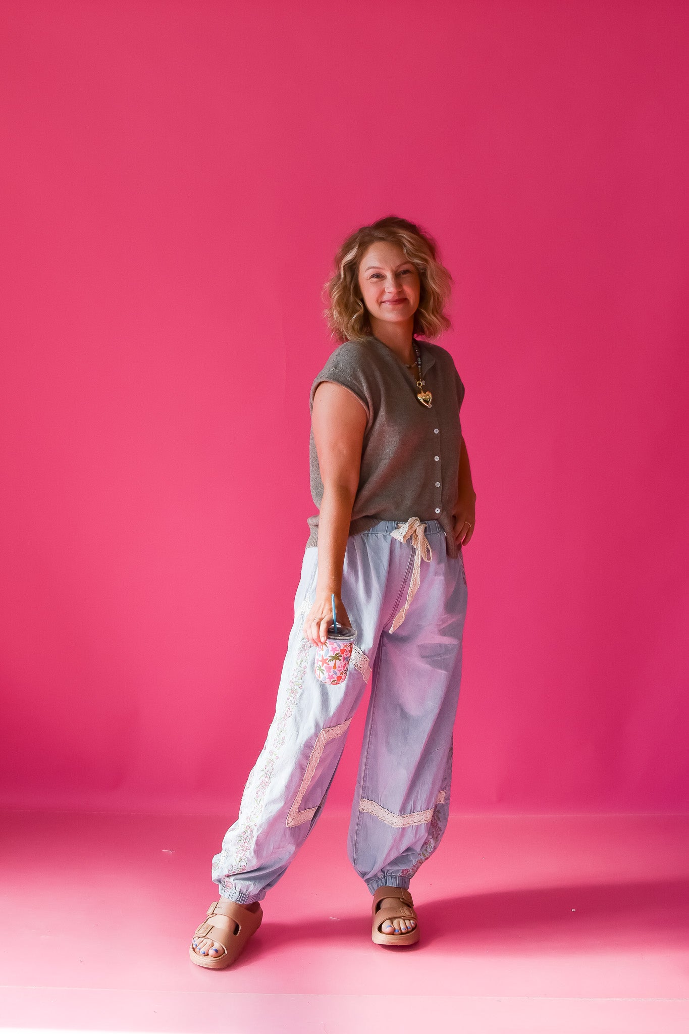 Annie Embroidered Boho Denim Pants
