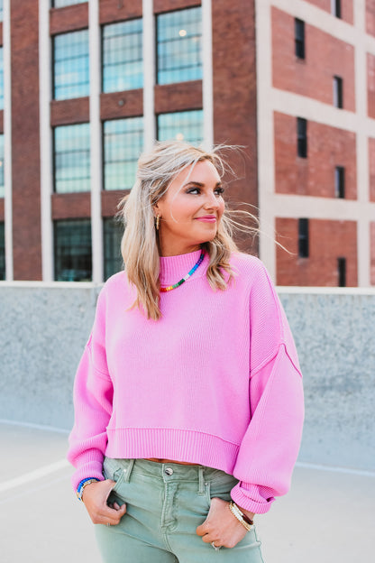 Madi Sweater in Pink