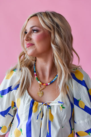 Steffi Lemon Romper