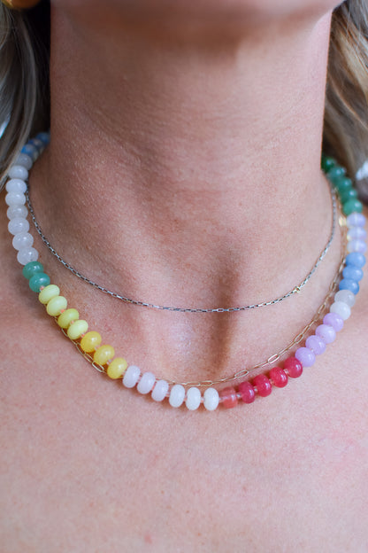 Rainbow Necklace- Coral RESTOCK