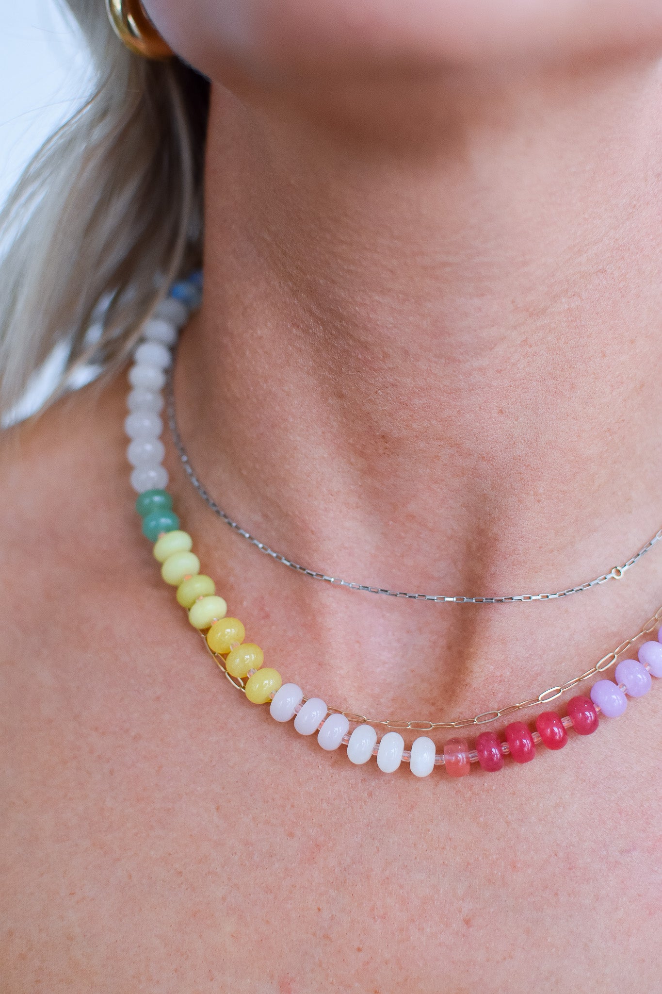 Rainbow Necklace- Coral RESTOCK