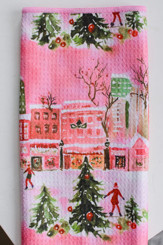 City Sidewalks Double-Sided Hand Towel